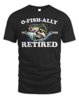 O-Fish-Ally Retired 2025 For Fishing Retirement Tee T-Shirt Unisex Standard T-Shirt black s