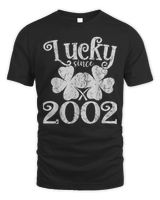 Vintage Lucky Since 23 2002 Lucky St Unisex Standard T-Shirt black s