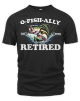 O-Fish-Ally Retired 2025 For Fishing Retirement Tee T-Shirt Unisex Premium T-Shirt black s